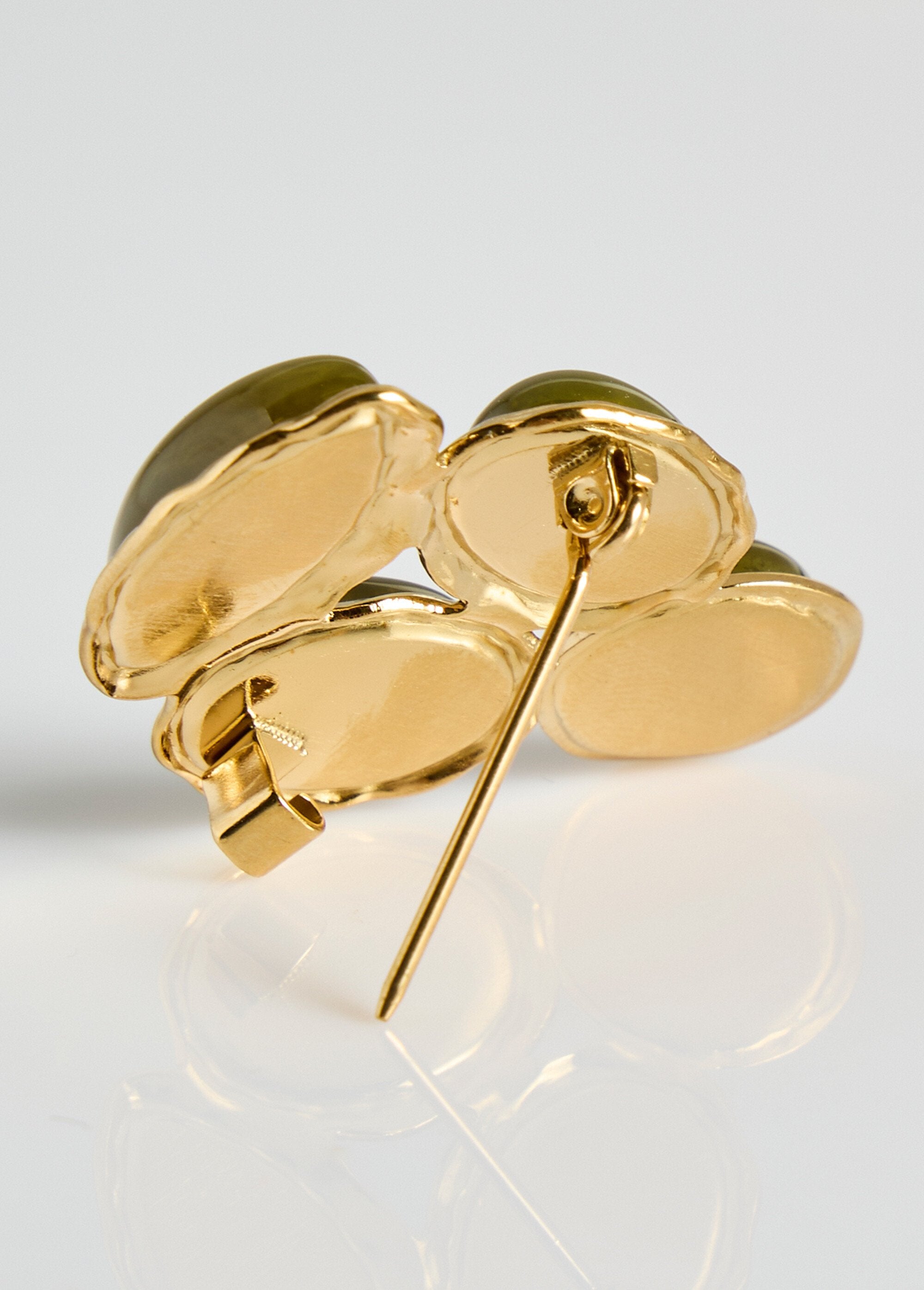 Stainless_steel_brooch_with_resin_cabochons_Khaki_DE1_slim