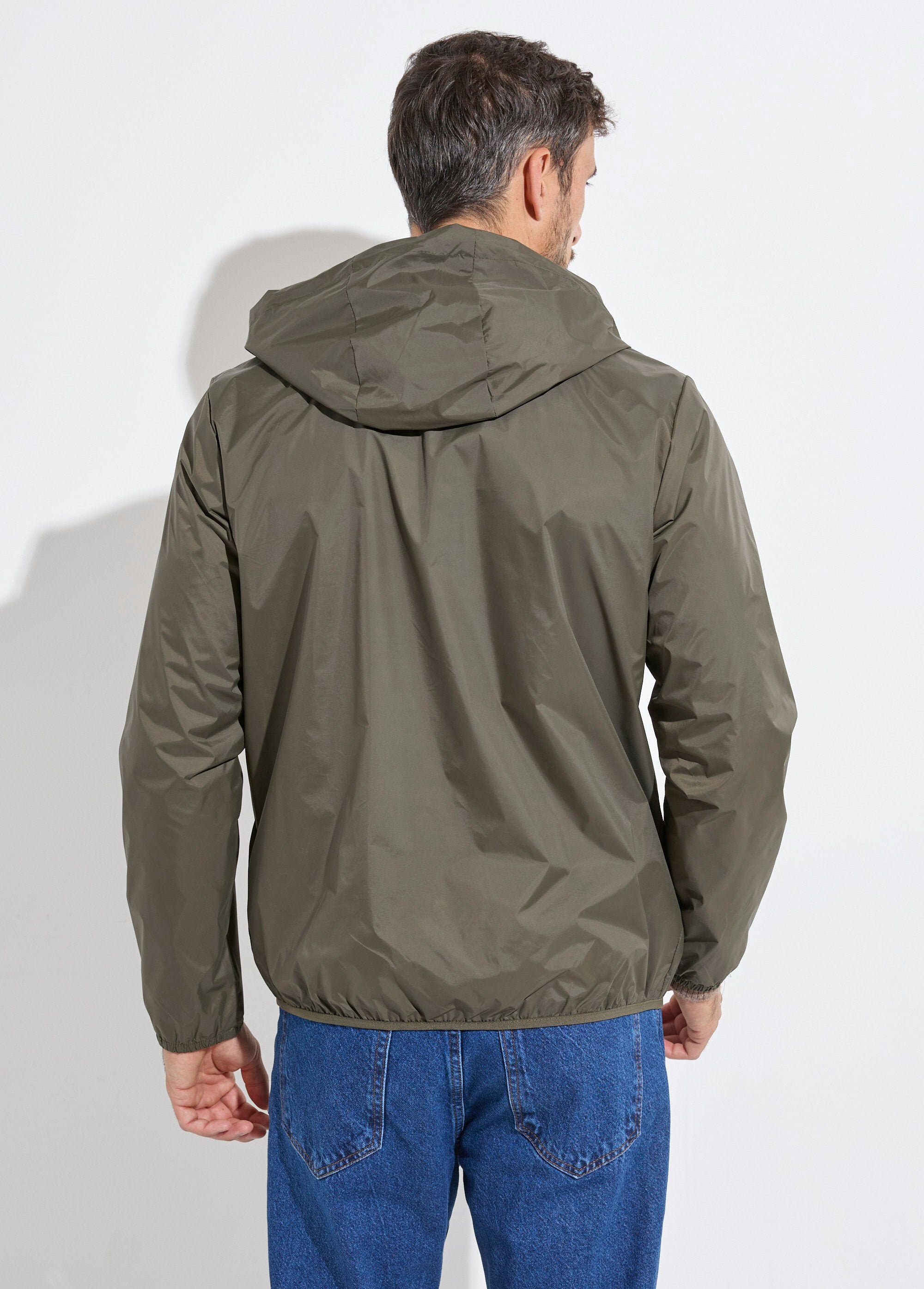 Trendy_water-repellent_short_parka_Khaki_DO1_slim
