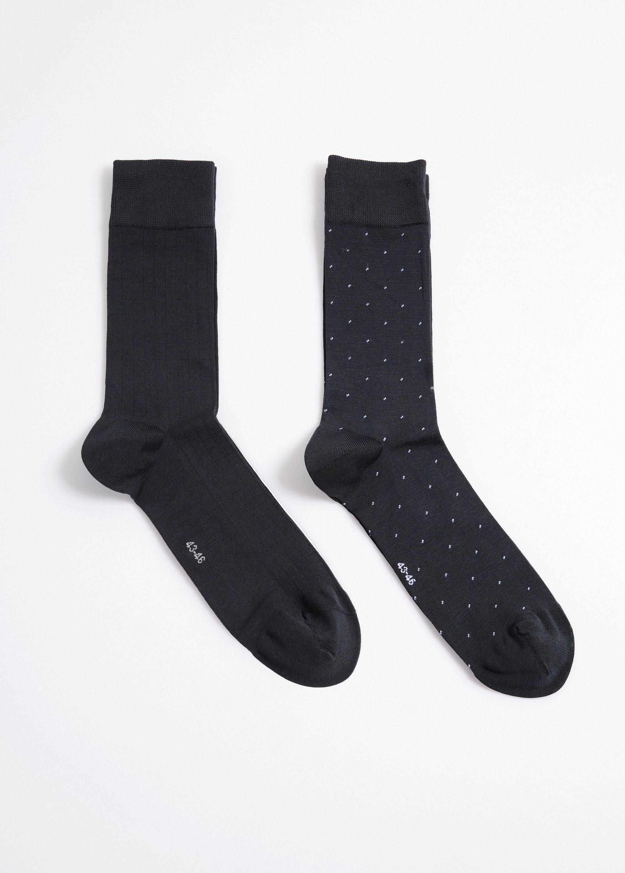 Pack_of_2_polka_dot_and_ribbed_socks_Gray_DE2_slim