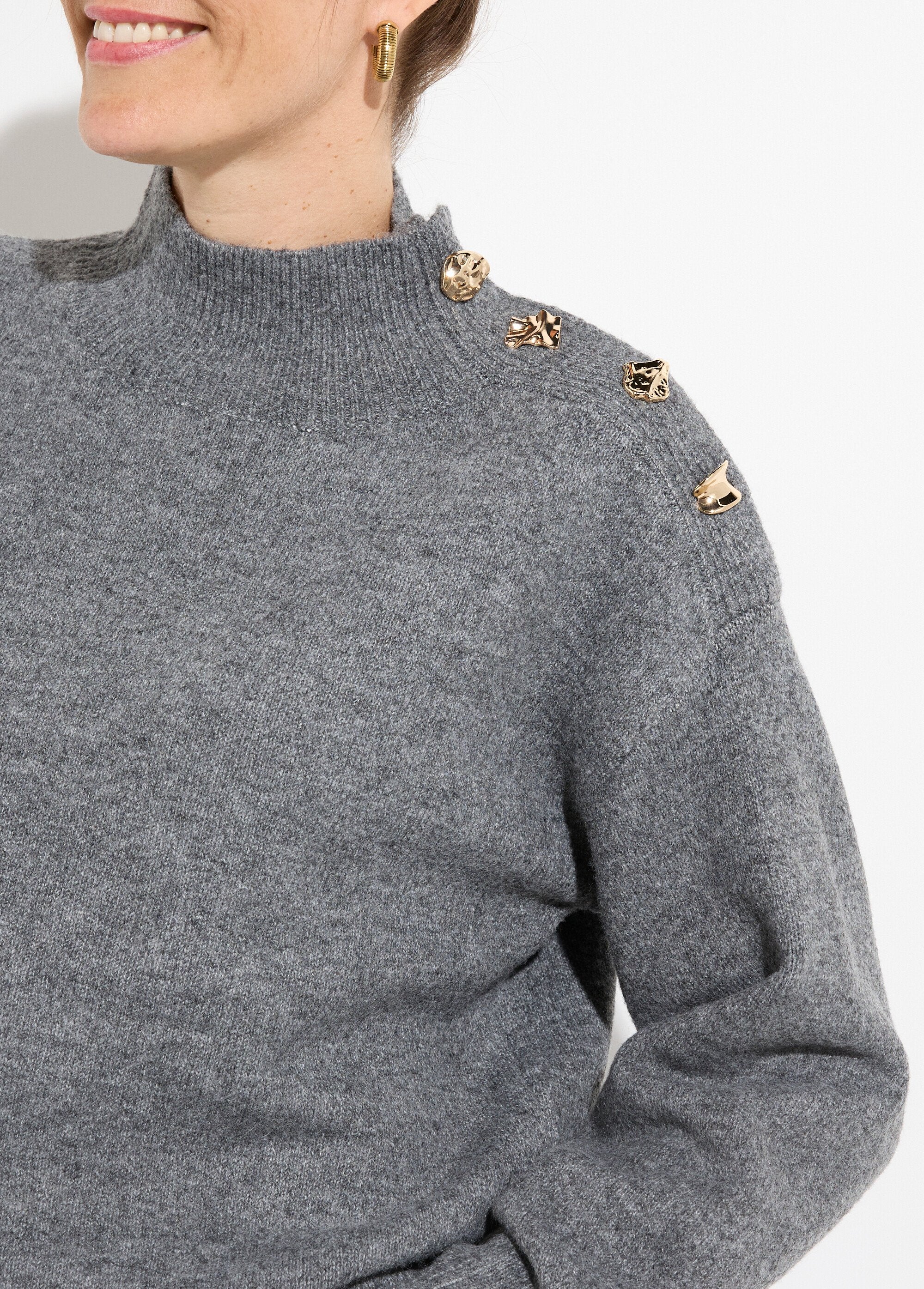 High-neck_sweater_with_metal_jewel_buttons_Gray_DE1_slim