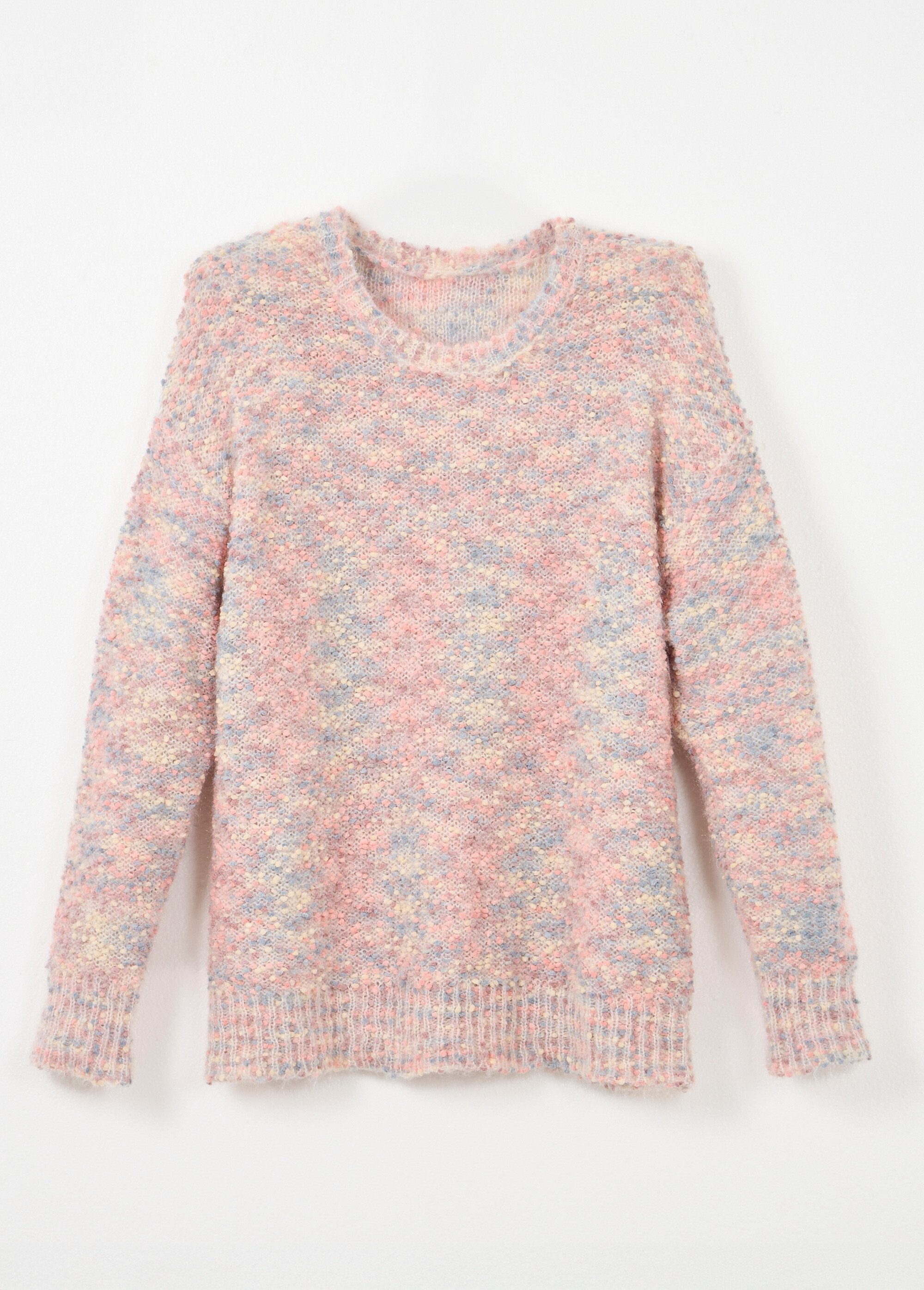 Soft_round_neck_sweater_with_multi-colored_ball_stitch_Pink_China_AP1_slim