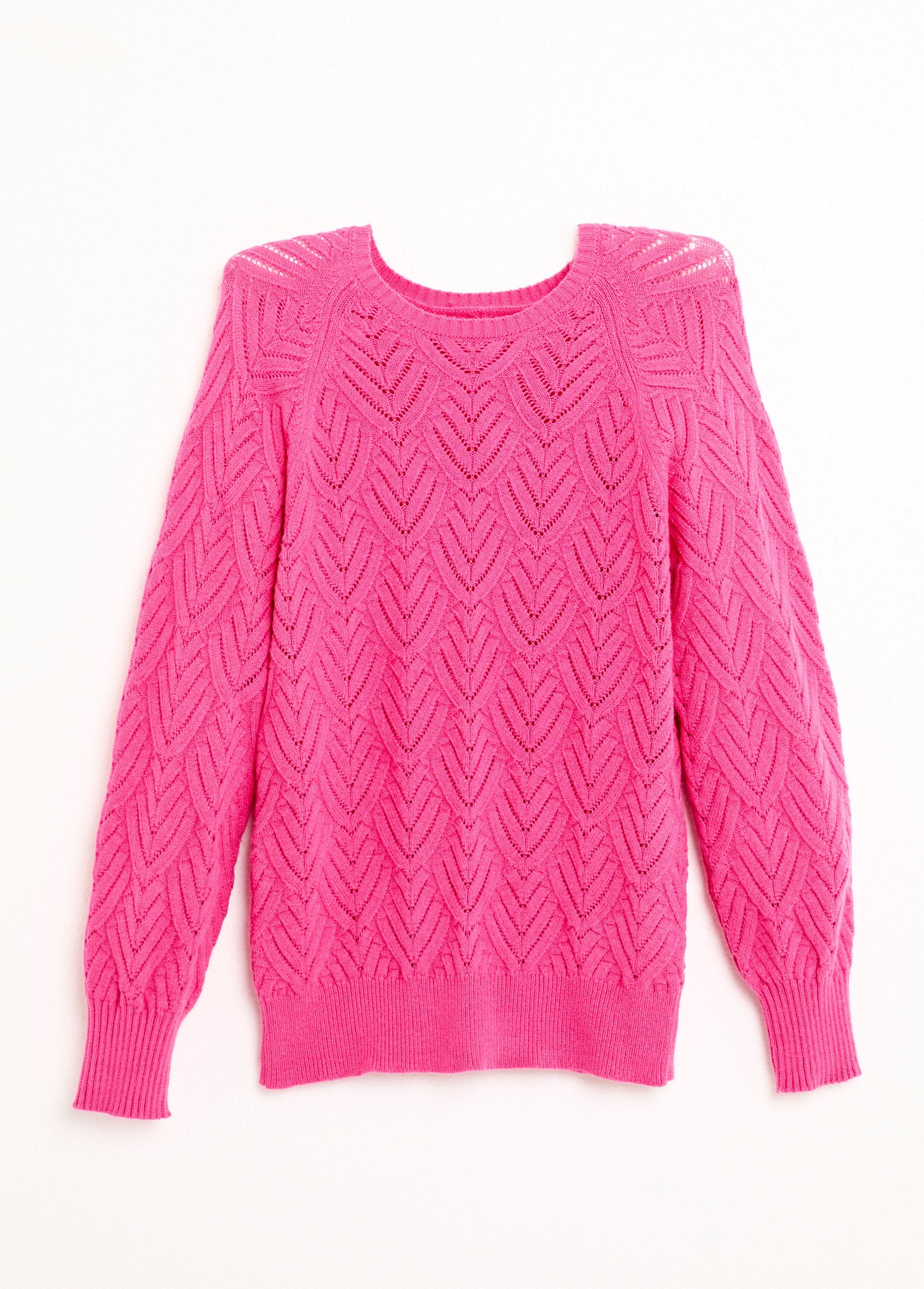 Soft_short_round_neck_sweater_with_openwork_pattern_Pink_AP1_slim