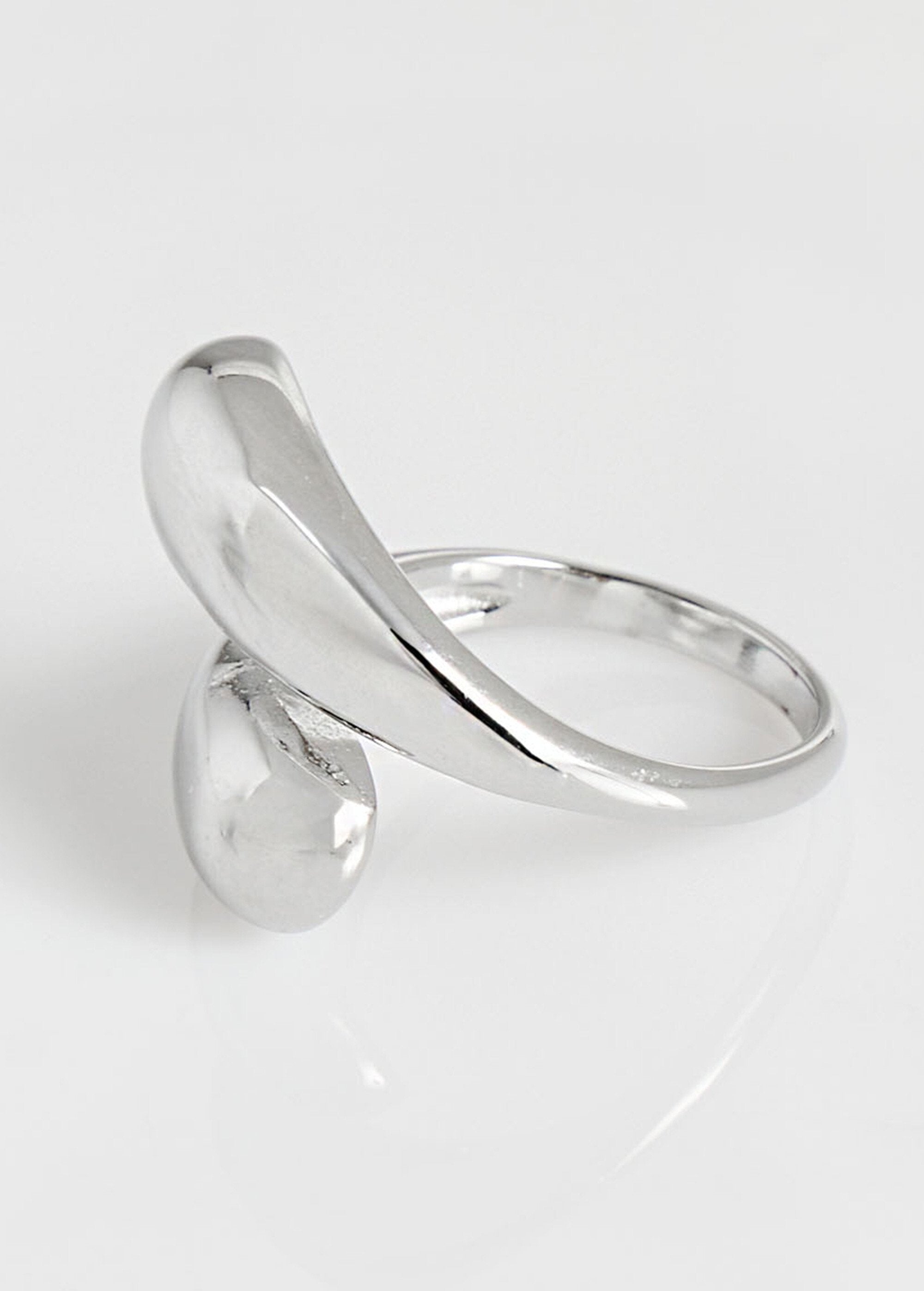 "Toi_et_Moi"_ring,_stylized_stainless_steel,_grey_Silver_DE1_slim