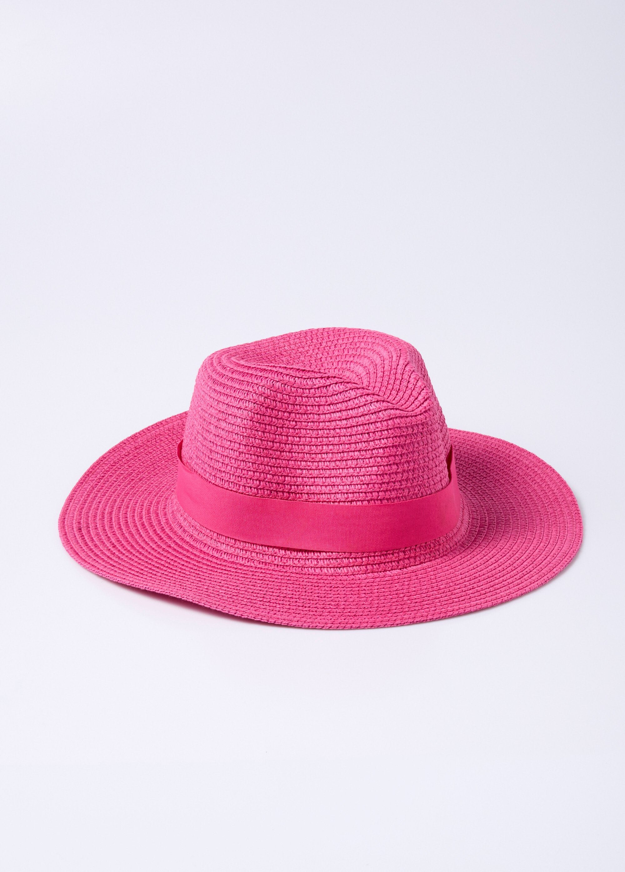 Panama_style_straw_hat_Fuchsia_FA1_slim