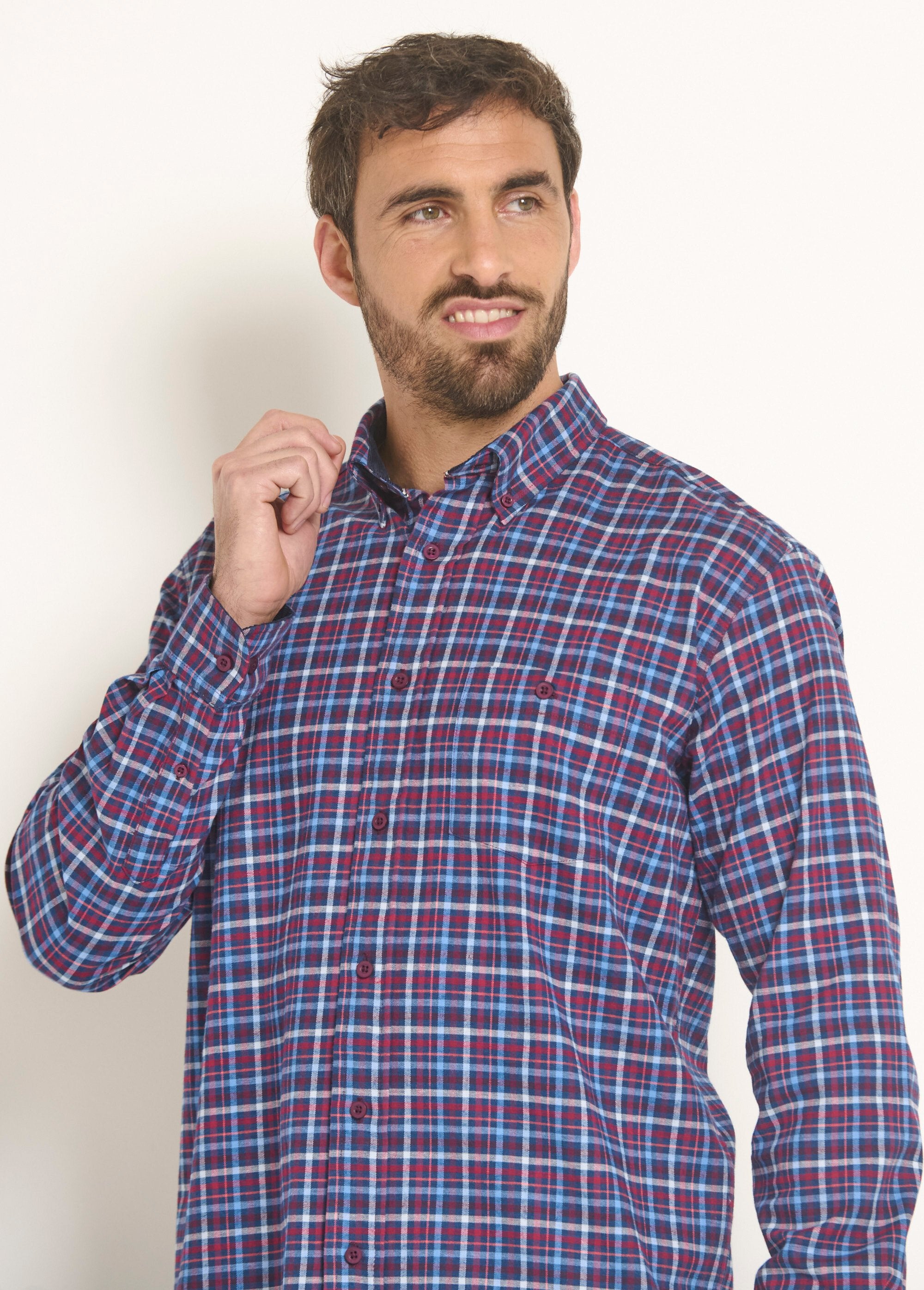 Stretchy_plaid_flannel_shirt_Blue_tiles_DE1_slim