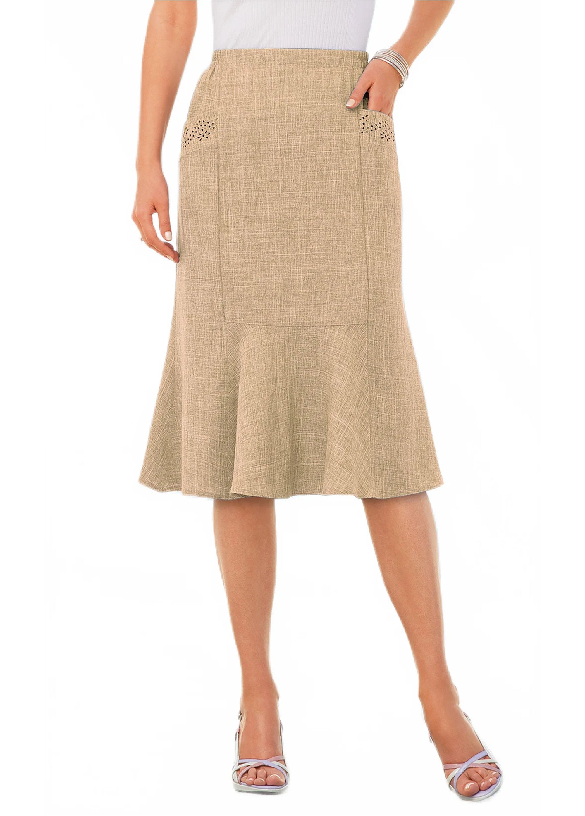 Flared_skirt_with_elasticated_belt_Beige_FA1_slim