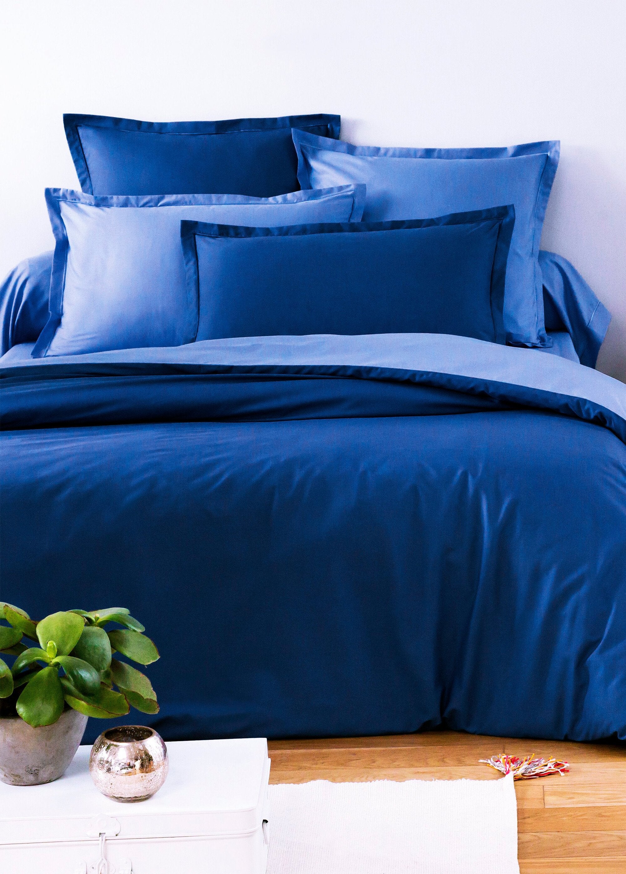 RELAX_plain_pure_cotton_fitted_sheet_Denim_blue_DE1_slim