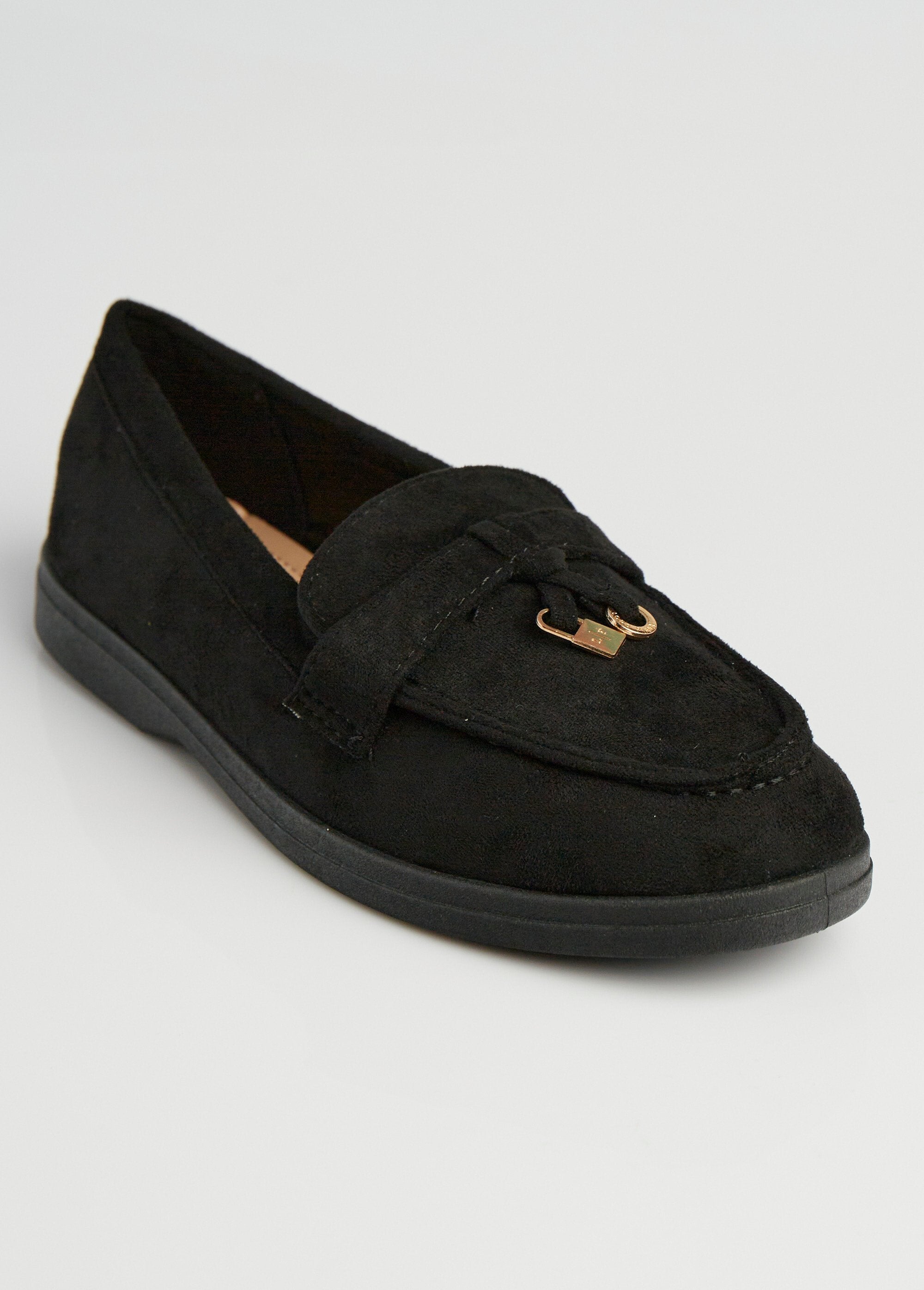 Suede-look_loafer-style_moccasins_Black_FA1_slim