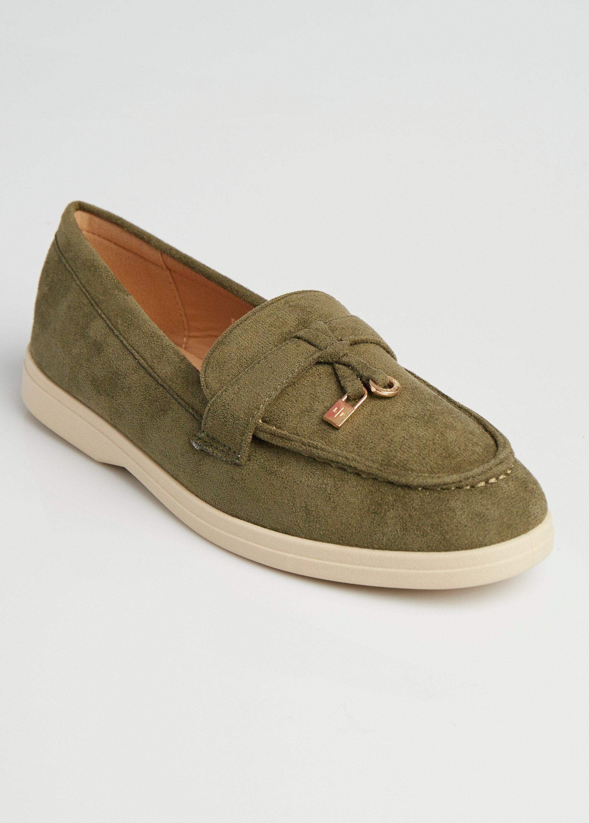 Suede-look_loafer_moccasins_Green_khaki_FA1_slim