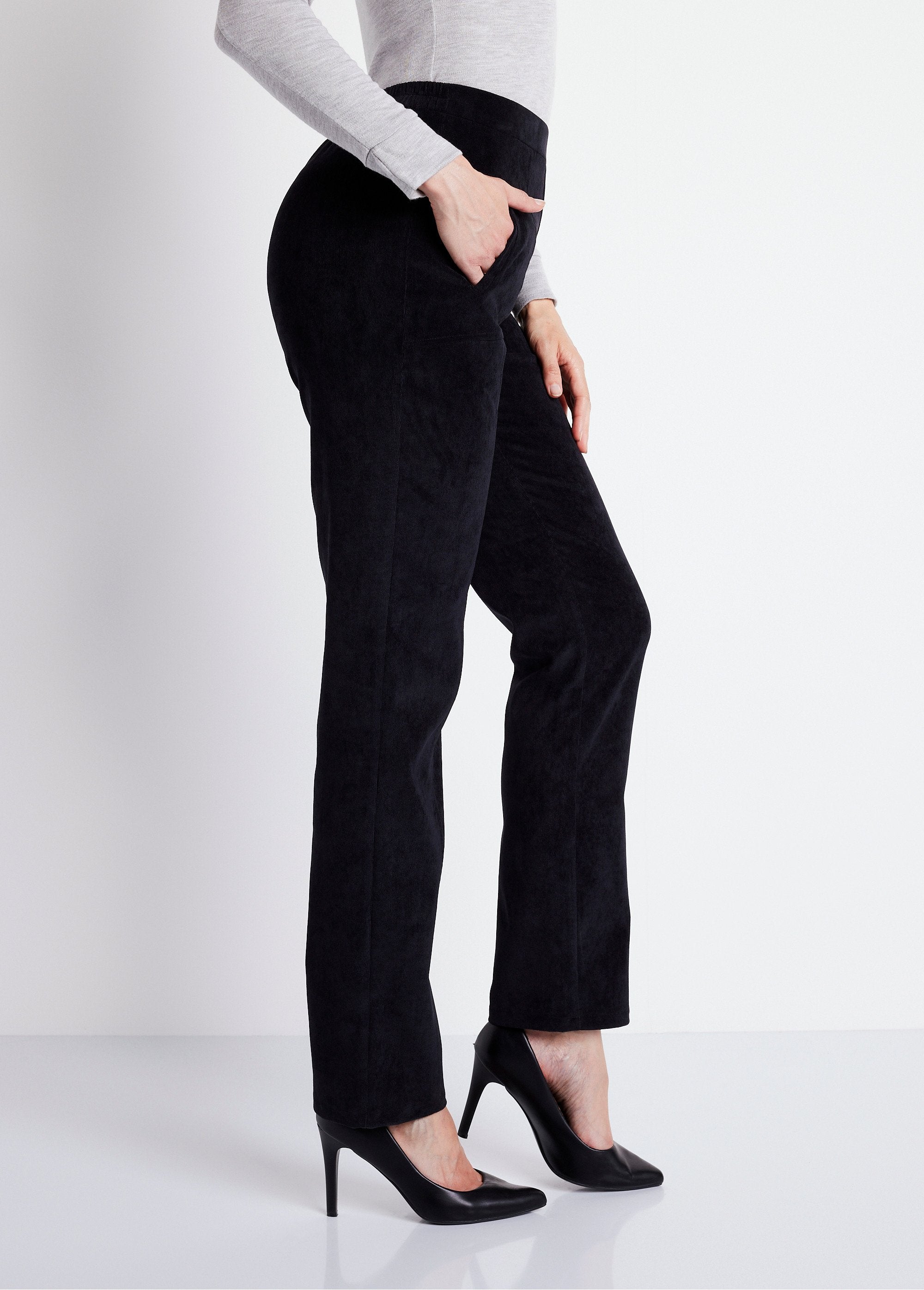 Straight_pants_with_elasticated_waist_and_milleraies_velvet_Black_DR1_slim