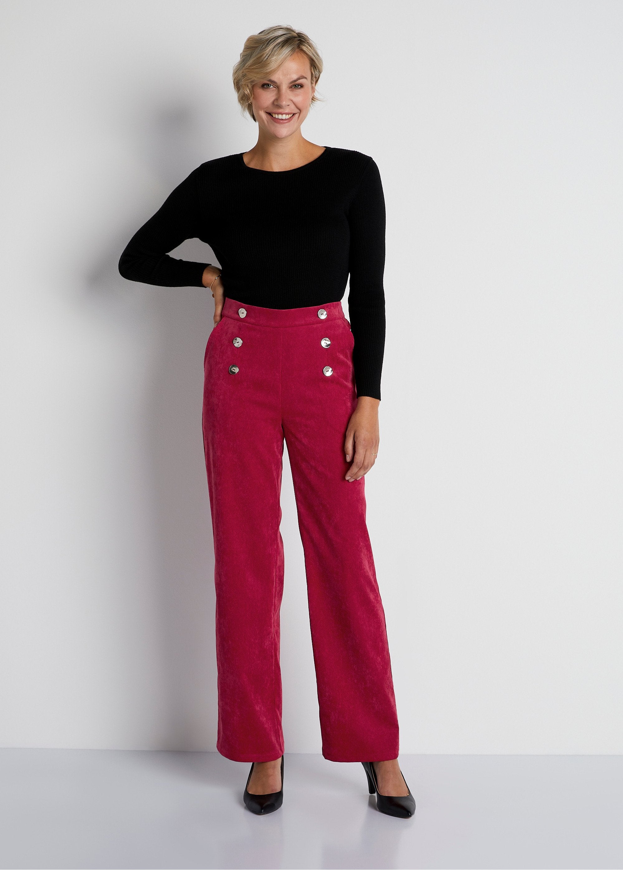 Wide-leg_corduroy_bridge-effect_trousers_Red_SF1_slim