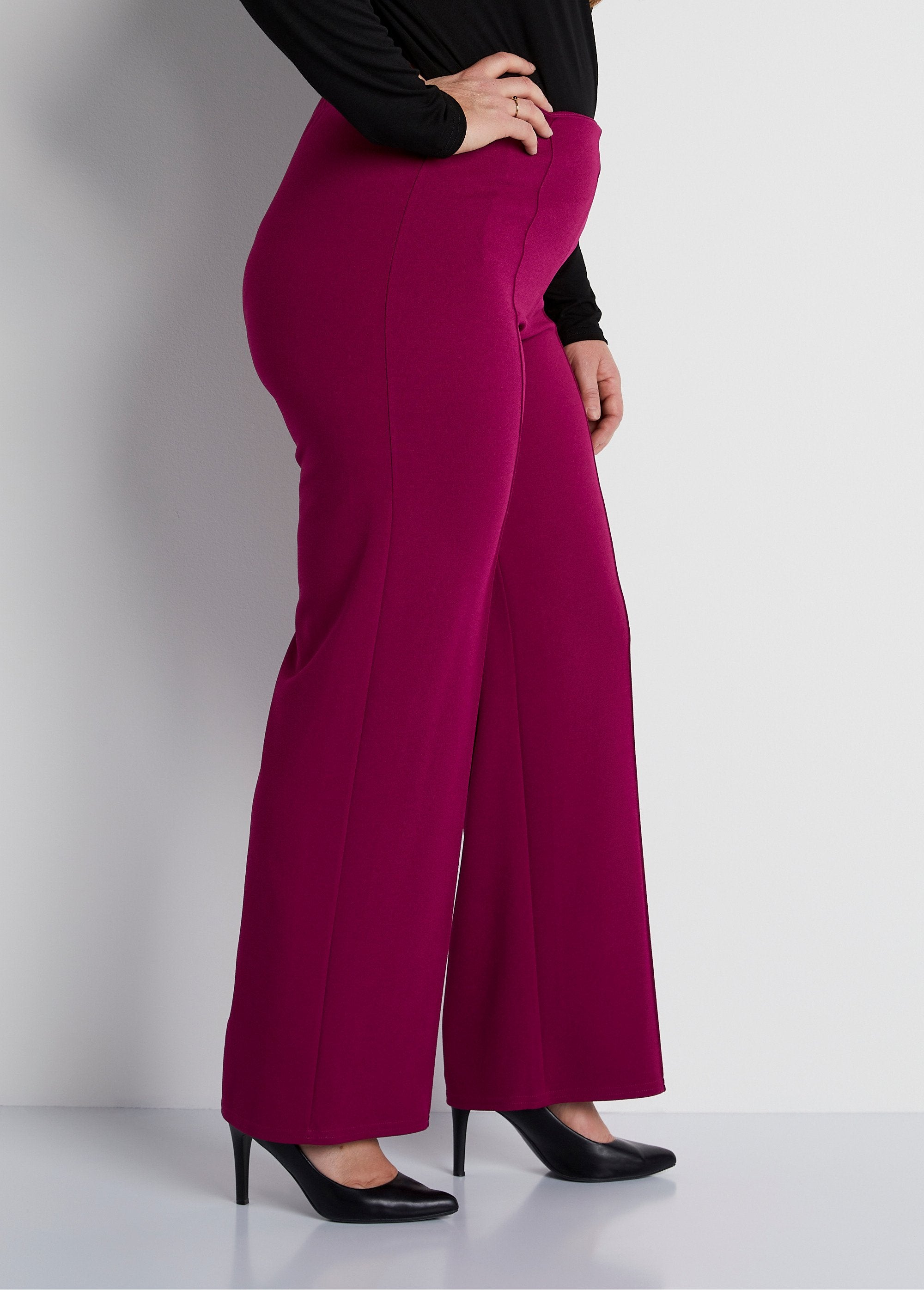 Elasticated_waist_crepe_knit_pants_Raspberry_DR1_curvy