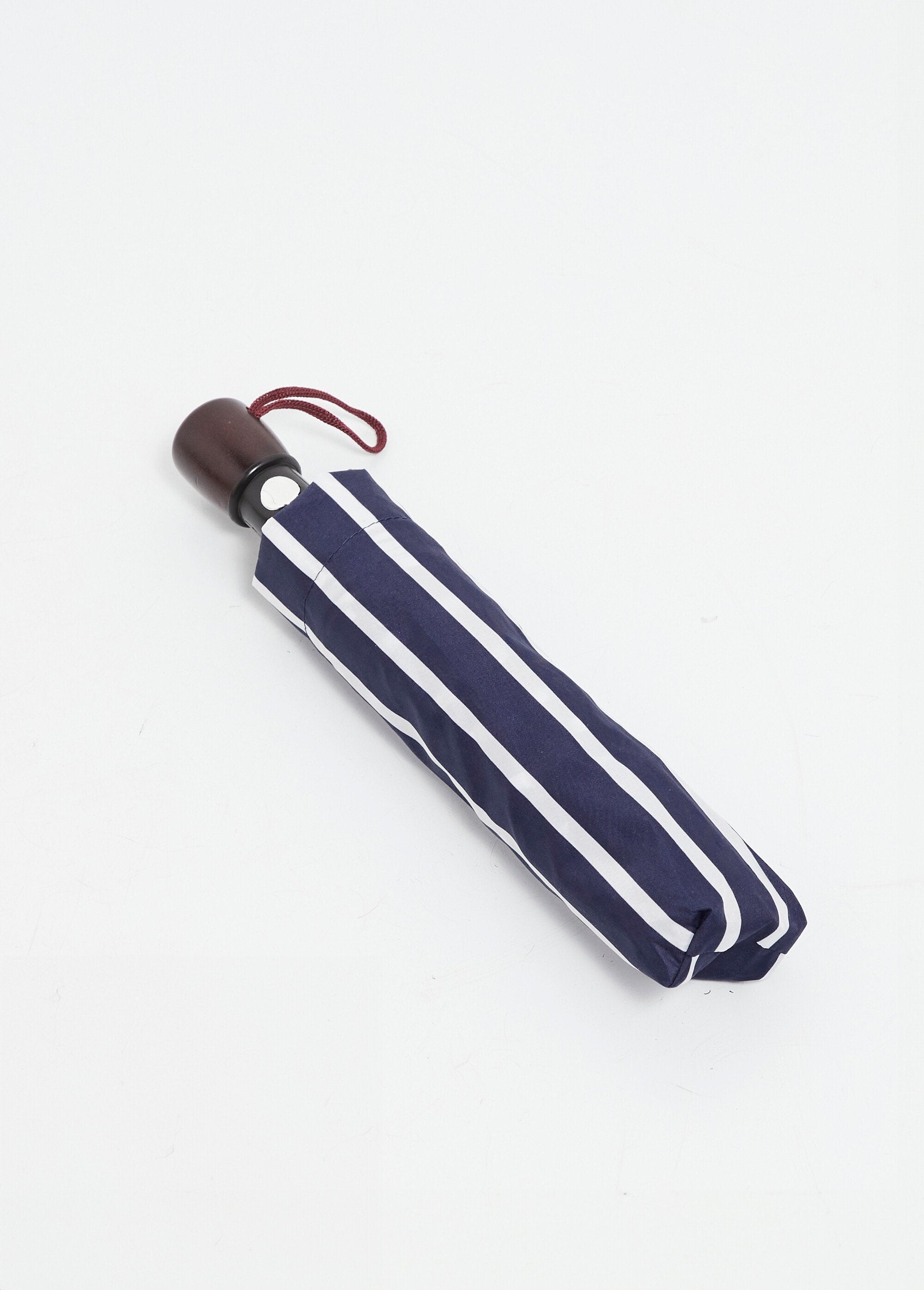 Automatic_fancy_folding_umbrella_Navy_blue_striped_white_FA1_slim