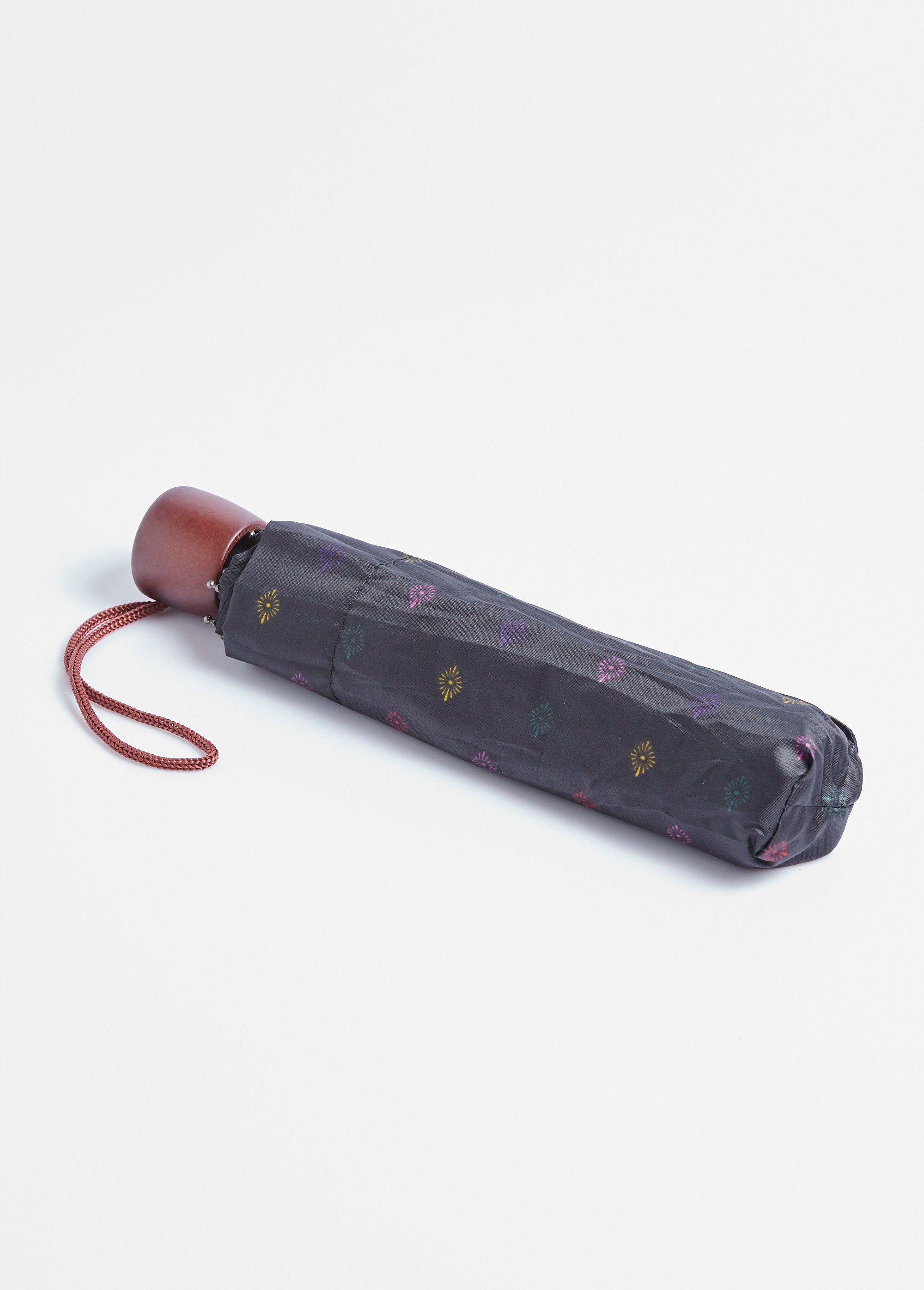 Manual_fancy_folding_umbrella_Black_micro-patterns_FA1_slim