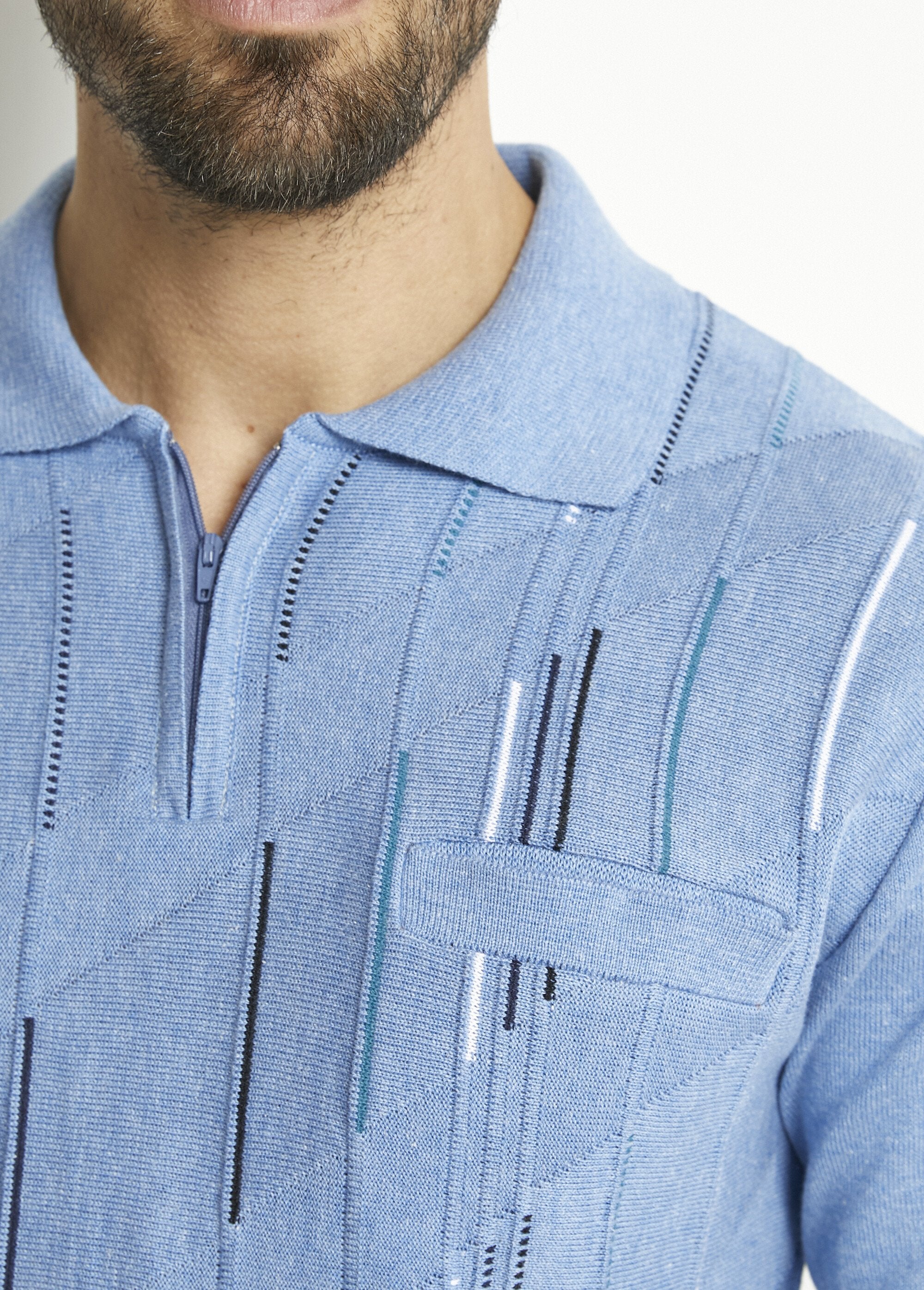 Long-sleeved_zipped_polo_shirt_in_jacquard_cotton_Blue_DE2_slim