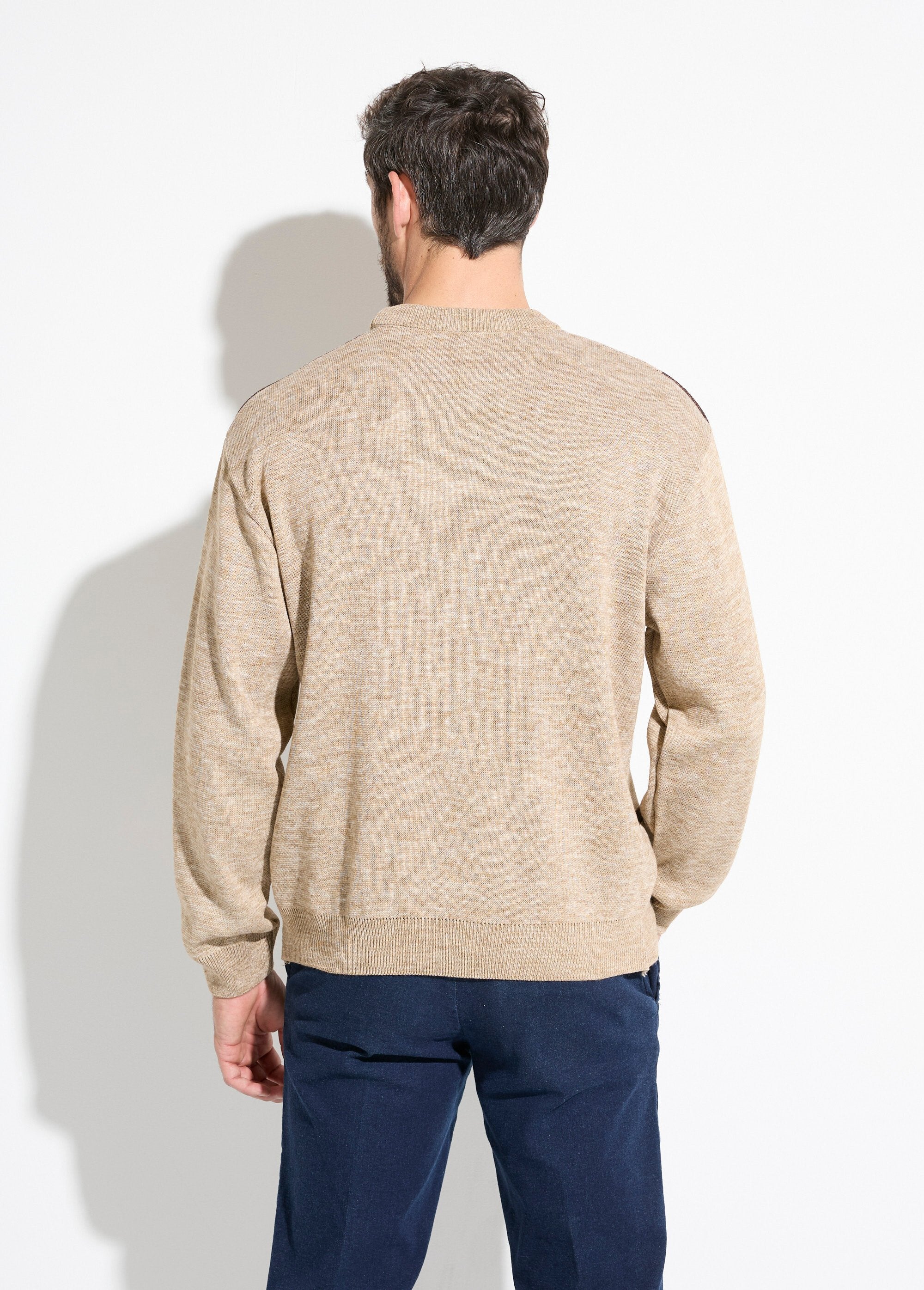 Pull_col_rond_jacquard_manches_longues_laine_Beige_DO1_slim