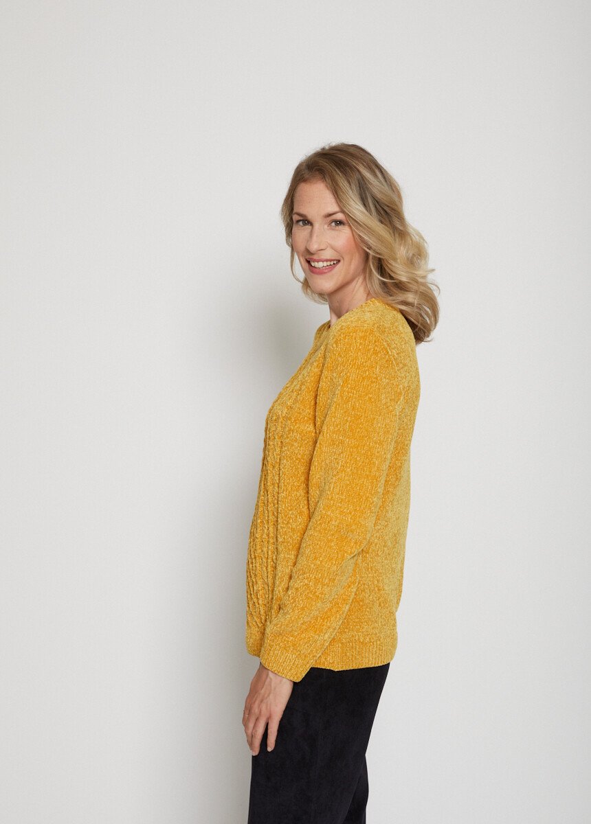 Pull_col_rond_maille_chenille_Miel_DR1_slim