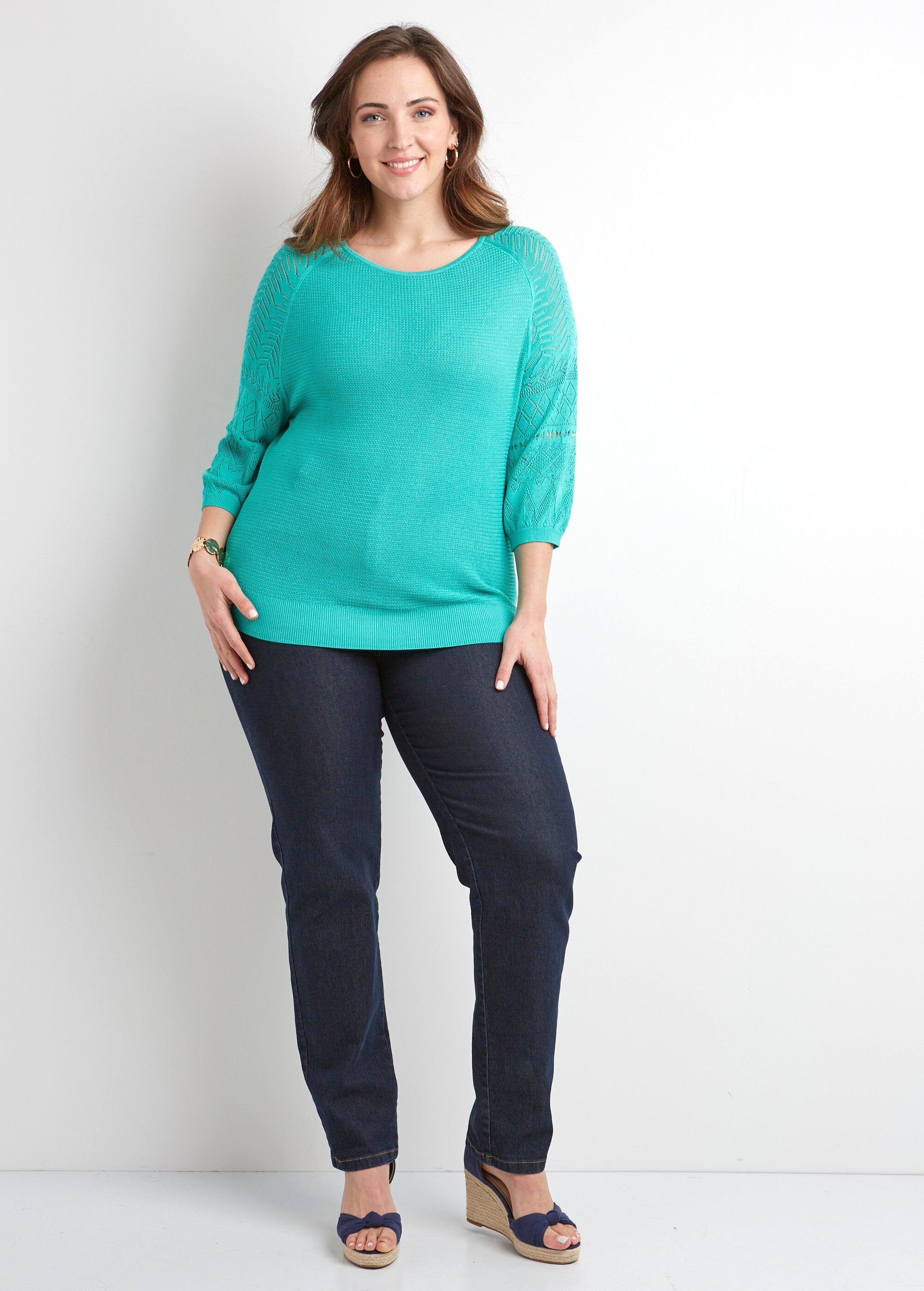 Lightweight_sweater_with_3/4_raglan_sleeves_and_round_neck_Aqua_SF1_curvy