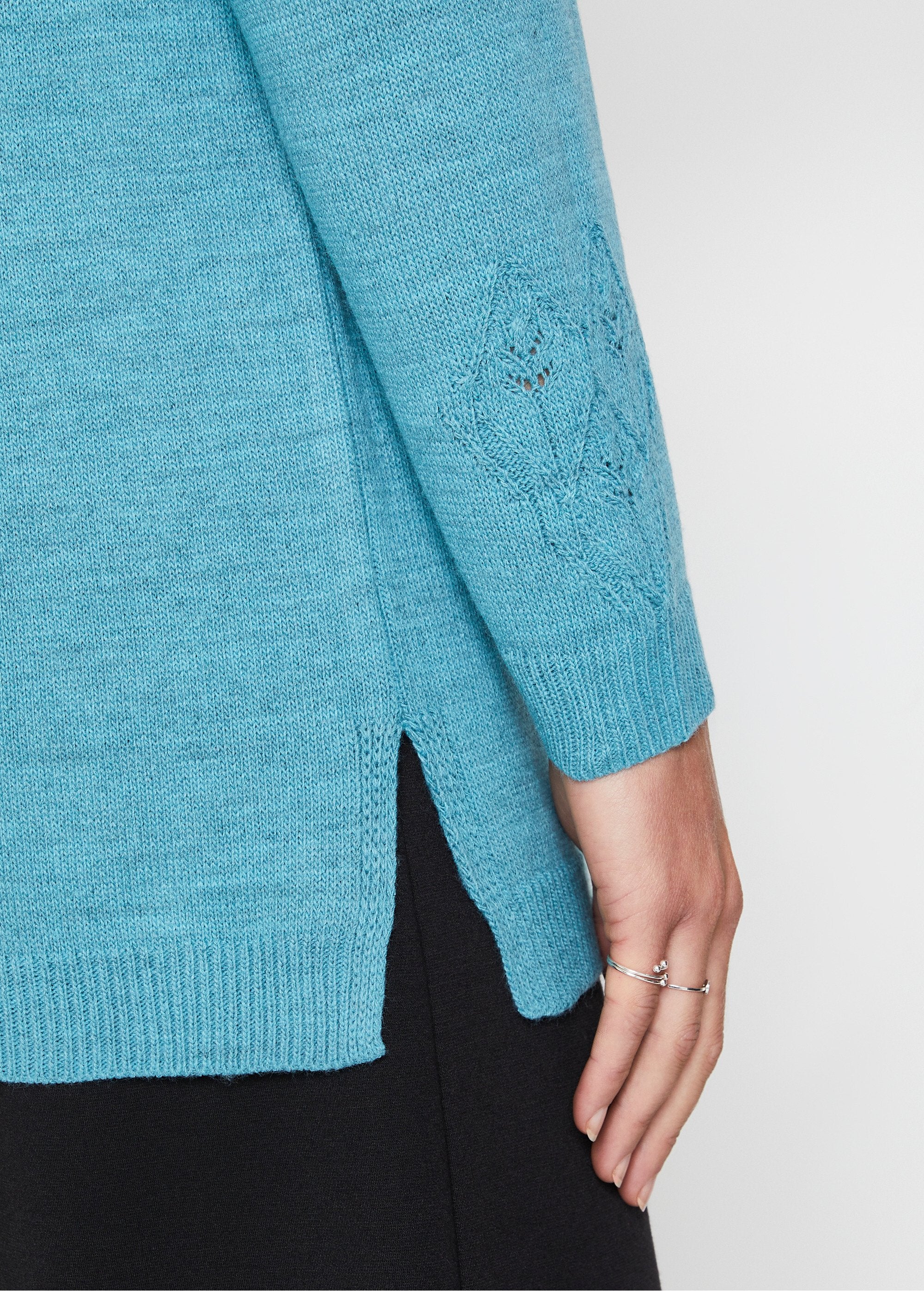 Mottled_openwork_round-neck_tunic_sweater_Aqua_DE2_slim