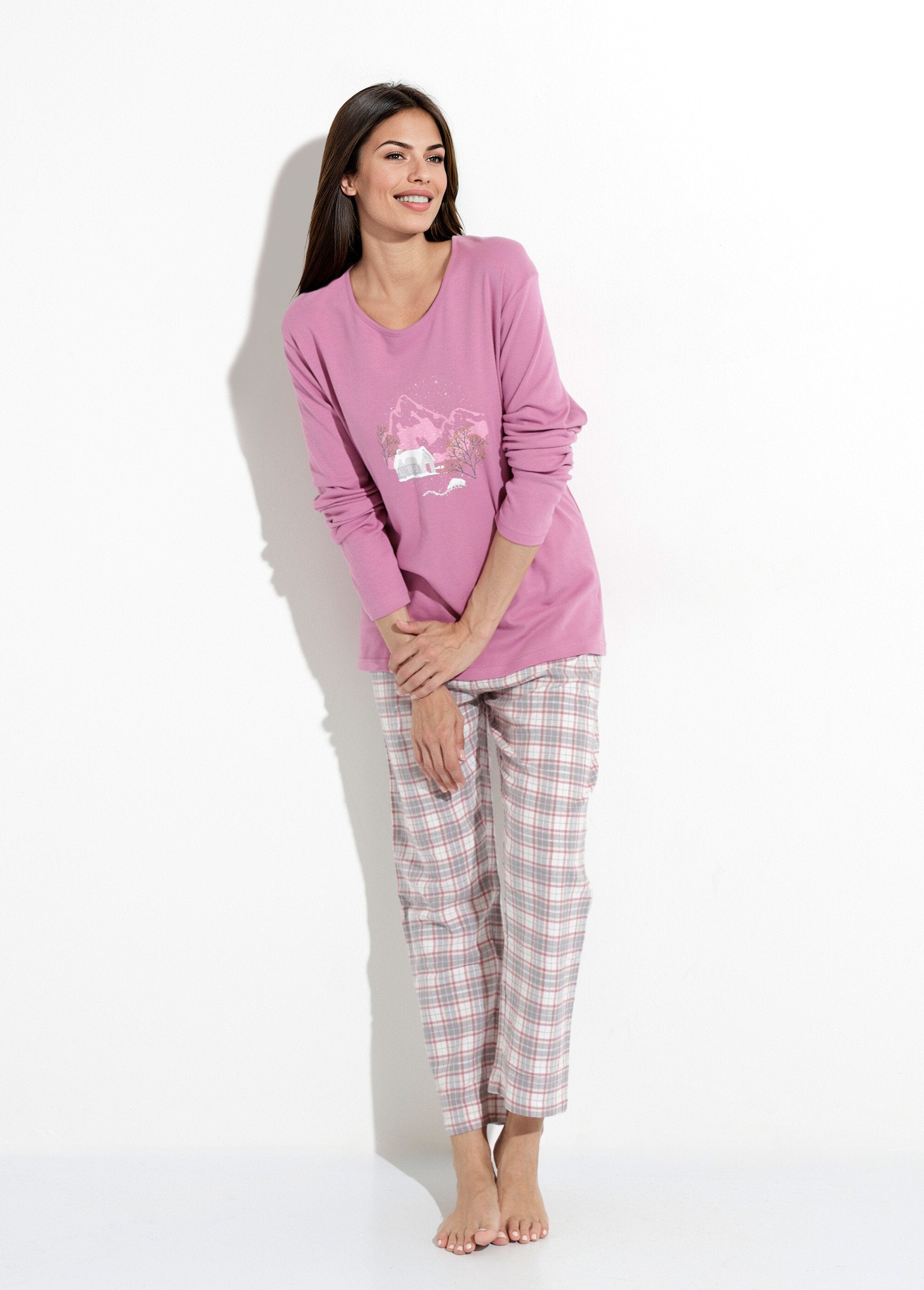Warm_cotton_flannel_plaid_pajama_pants_Violine_SF1_slim