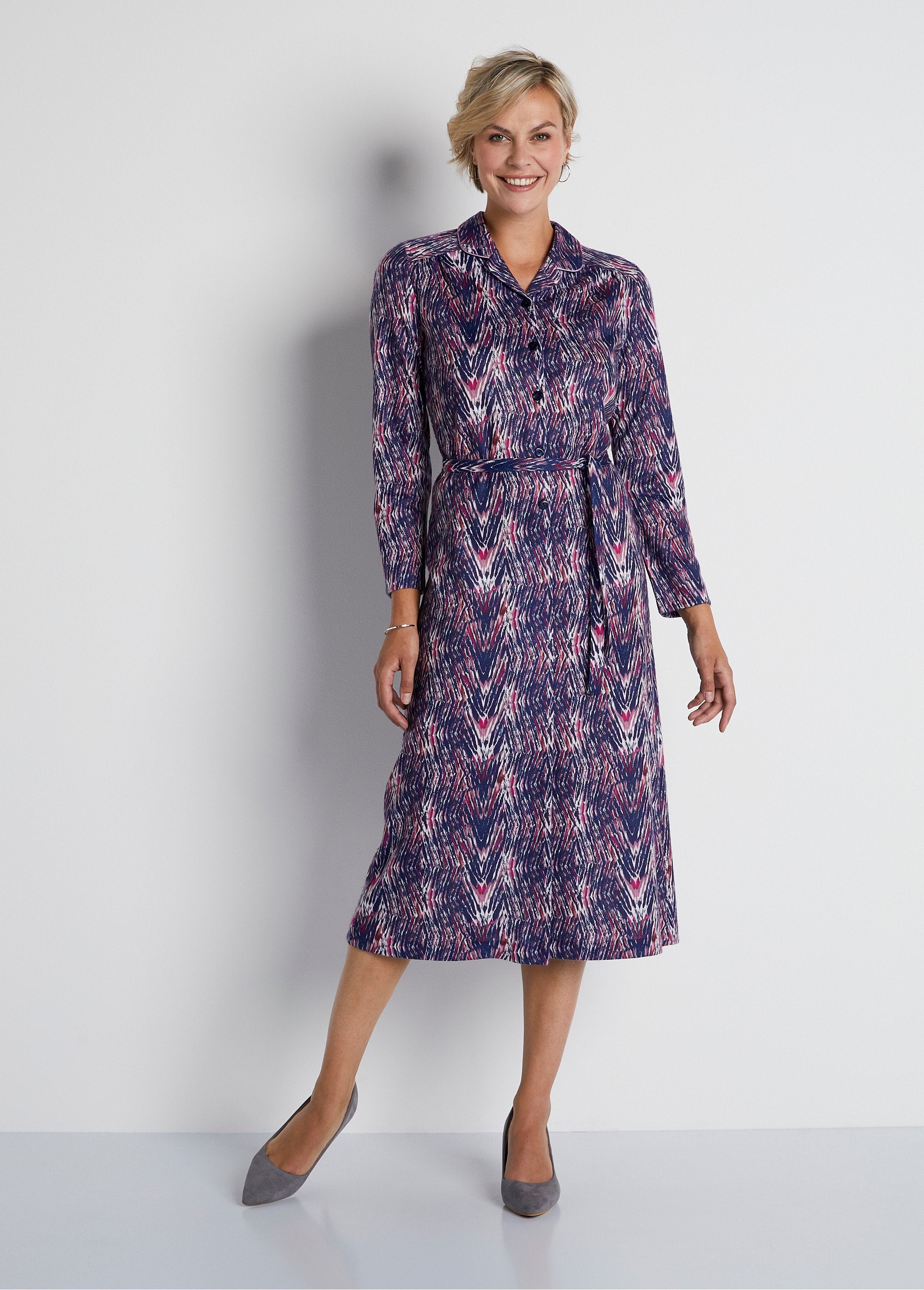 Printed_flared_mid-length_dress_Blue_rose_FA1_slim