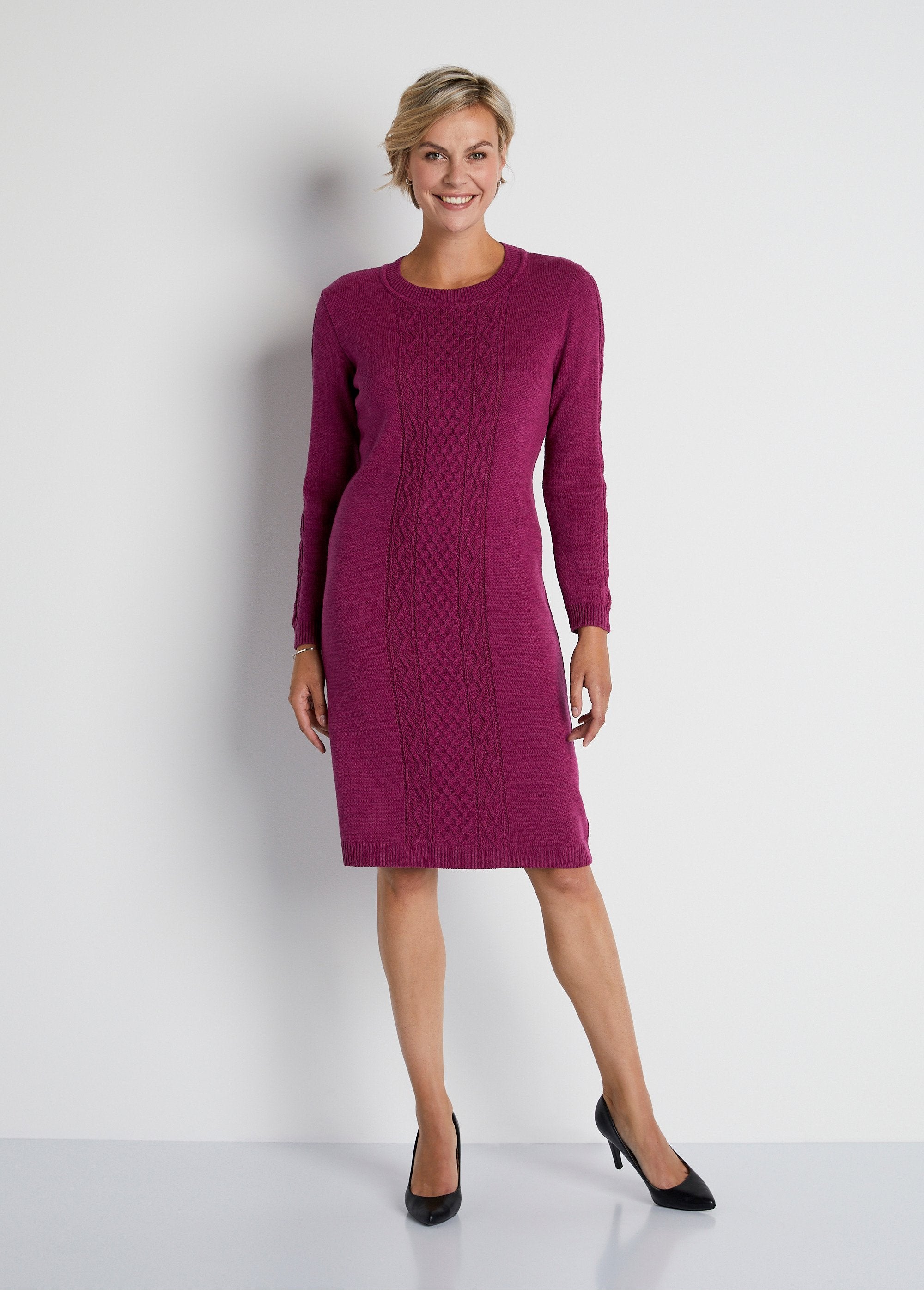 Short_fancy_knit_sweater_dress_Cassis_FA1_slim