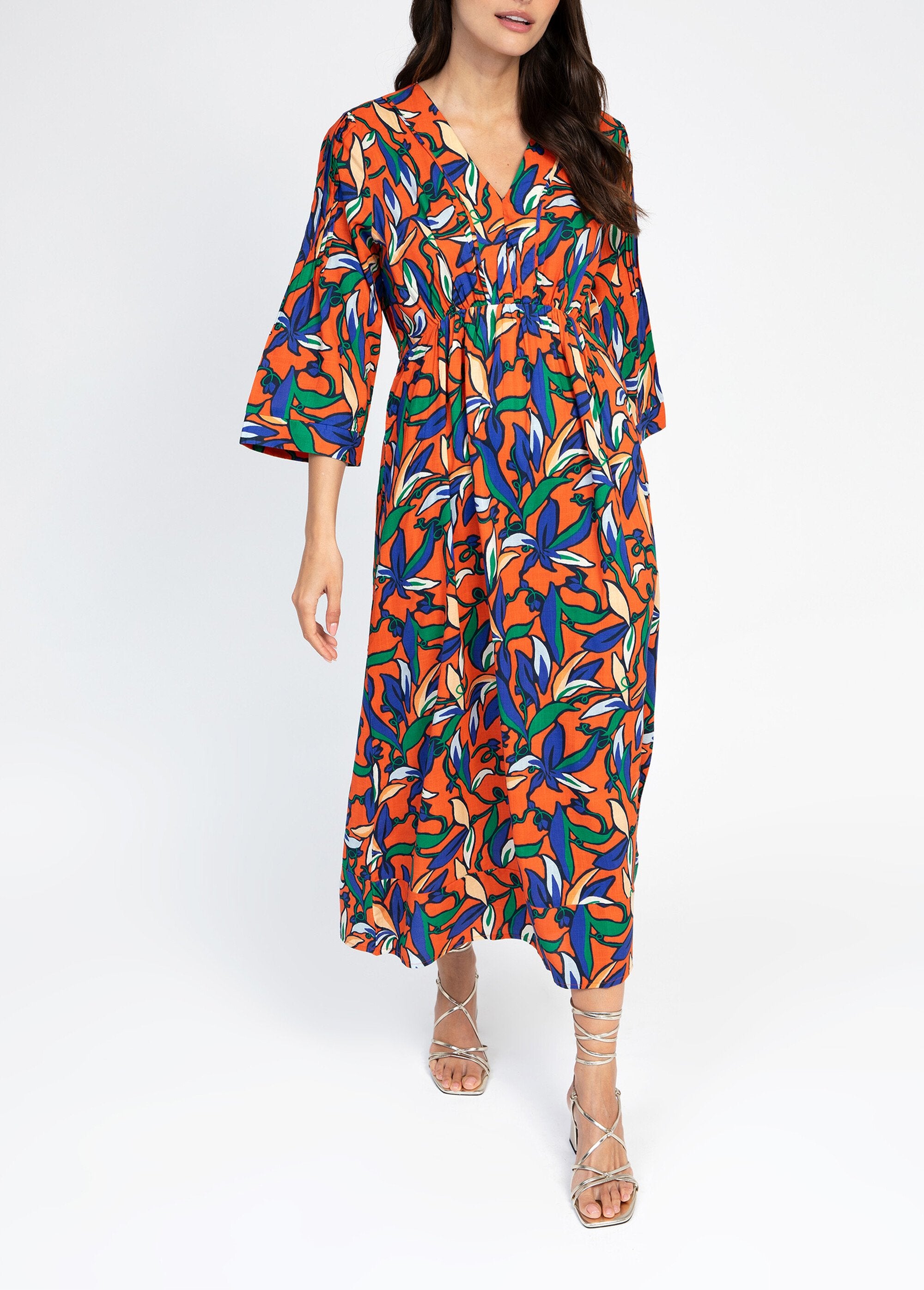 Long_flowing_dress_Orange_prints_FA1_slim