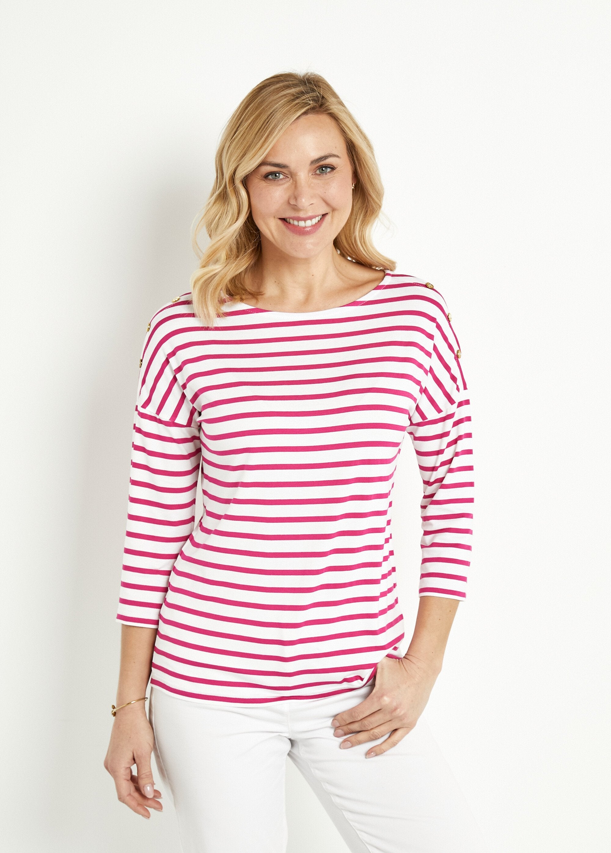 Striped_sailor_t-shirt_with_short_long_sleeves_White_and_fuchsia_FA1_slim