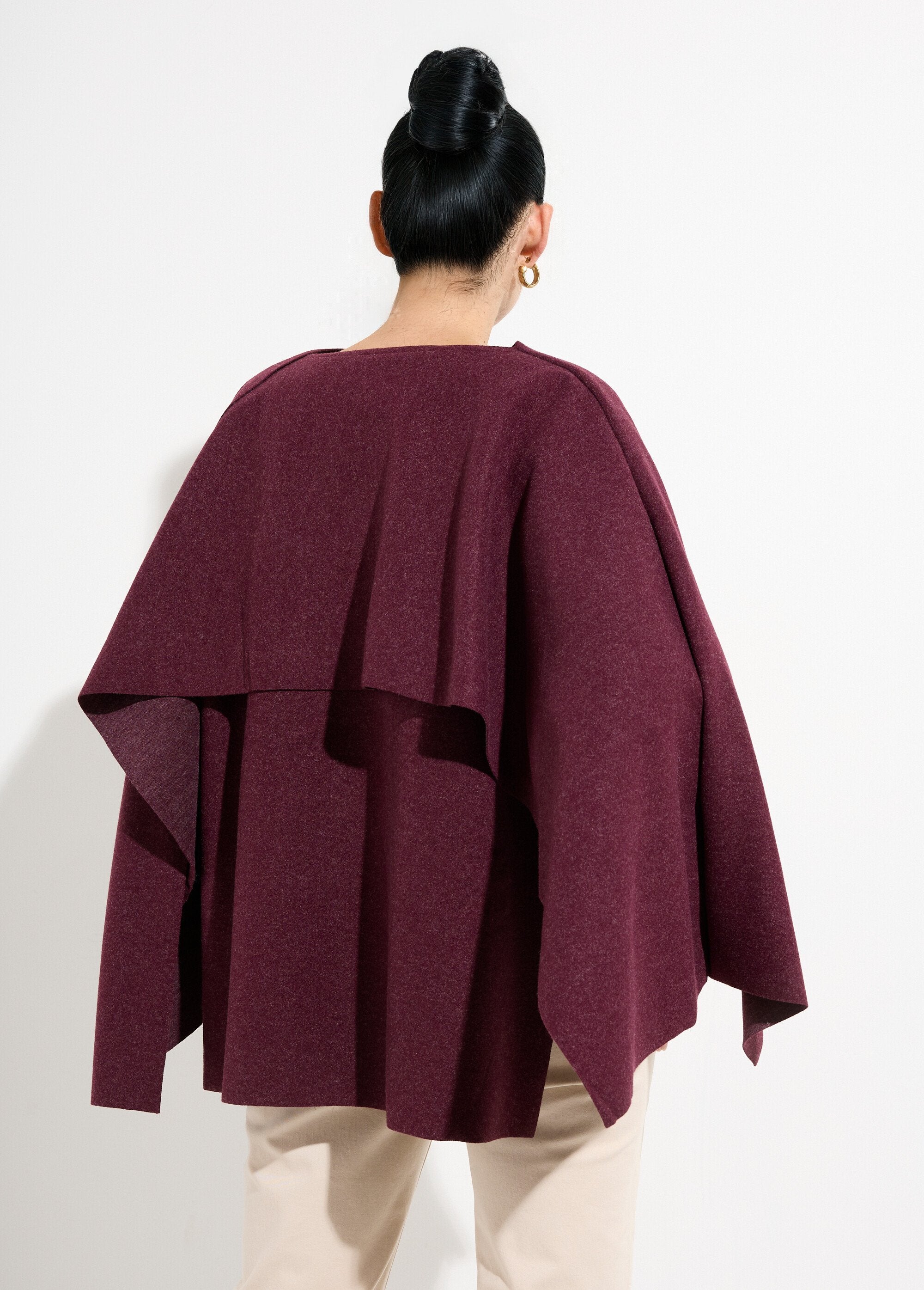 Veste_bouton_bijou_métal_et_écharpe_Bordeaux_DO1_slim