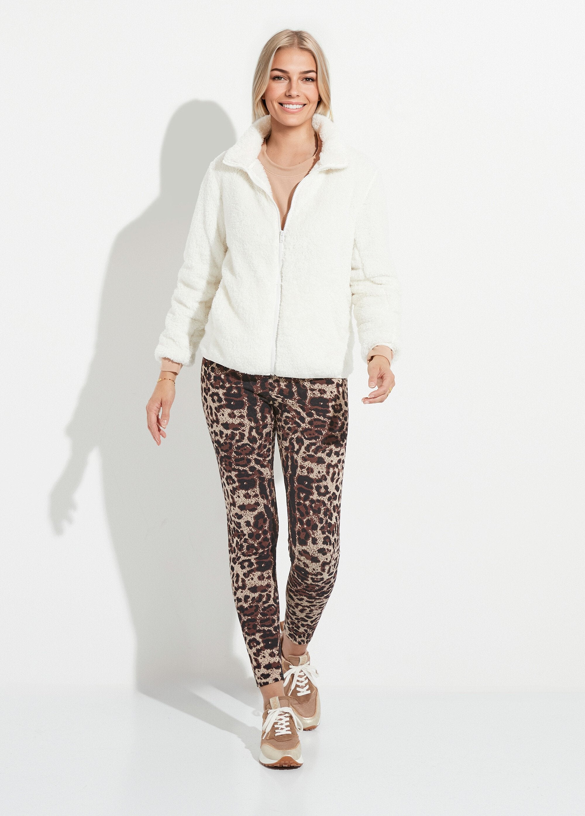 Veste_fausse_fourrure_col_montant_manches_longues_Ecru_SF1_slim