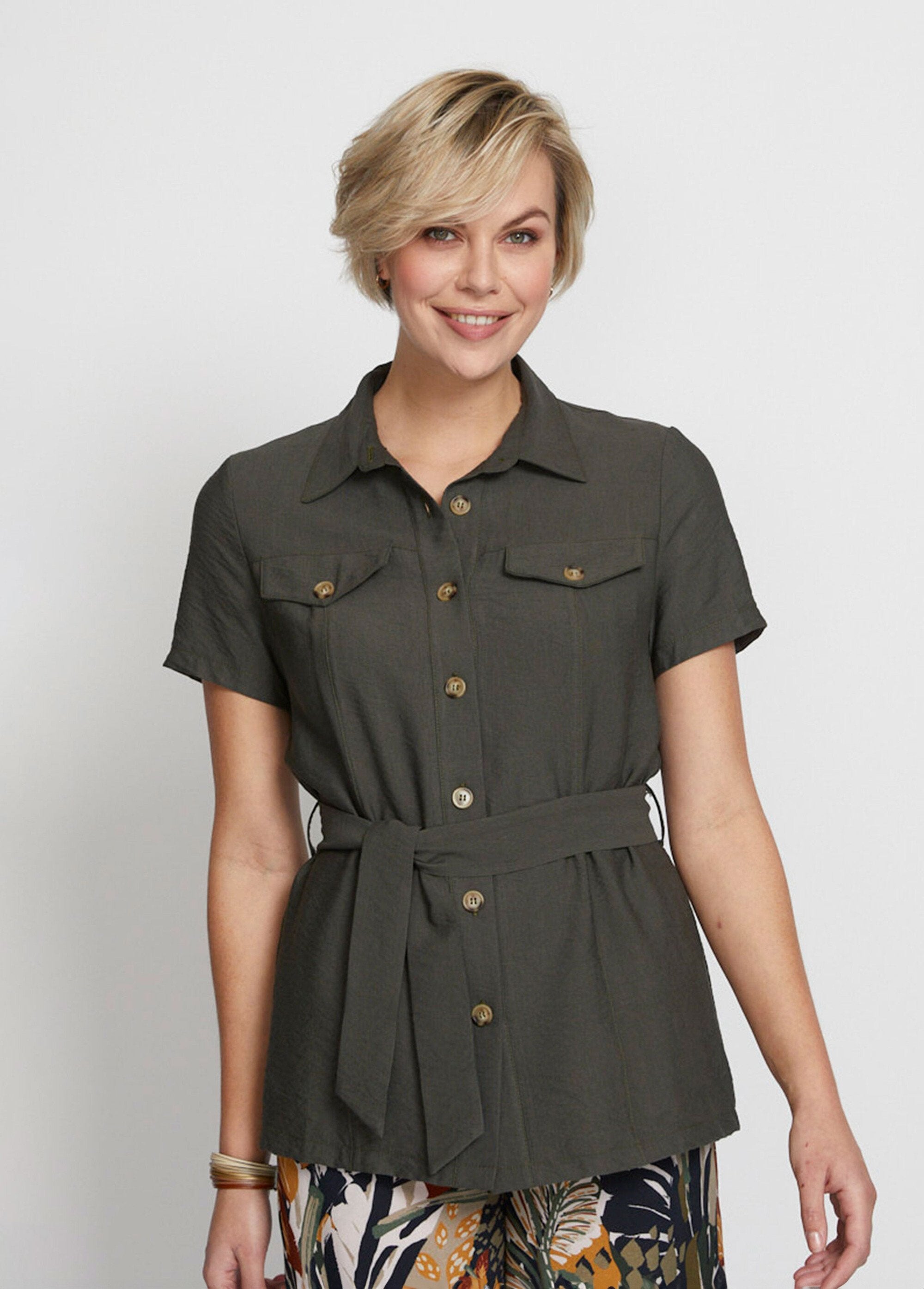 Short-sleeved_belted_safari_jacket_Khaki_FA1_slim