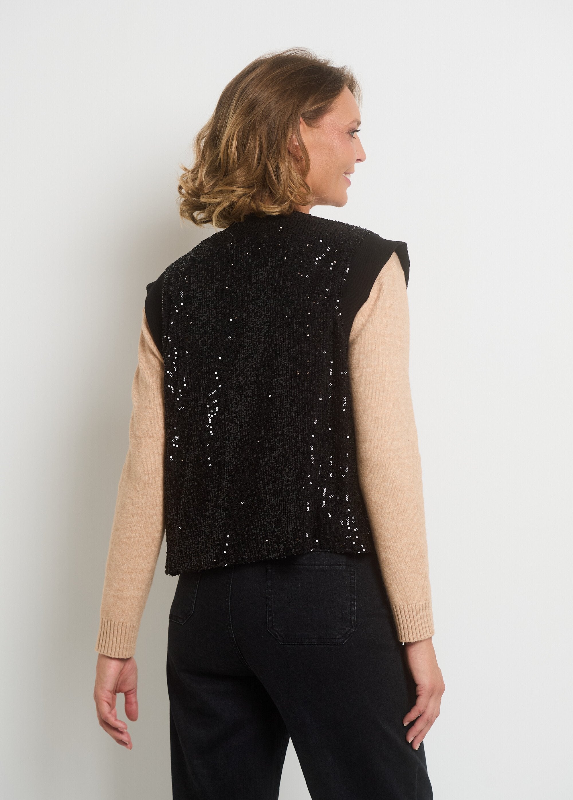 Veste_sans_manches_résille_à_sequins_Noir_DO1_slim